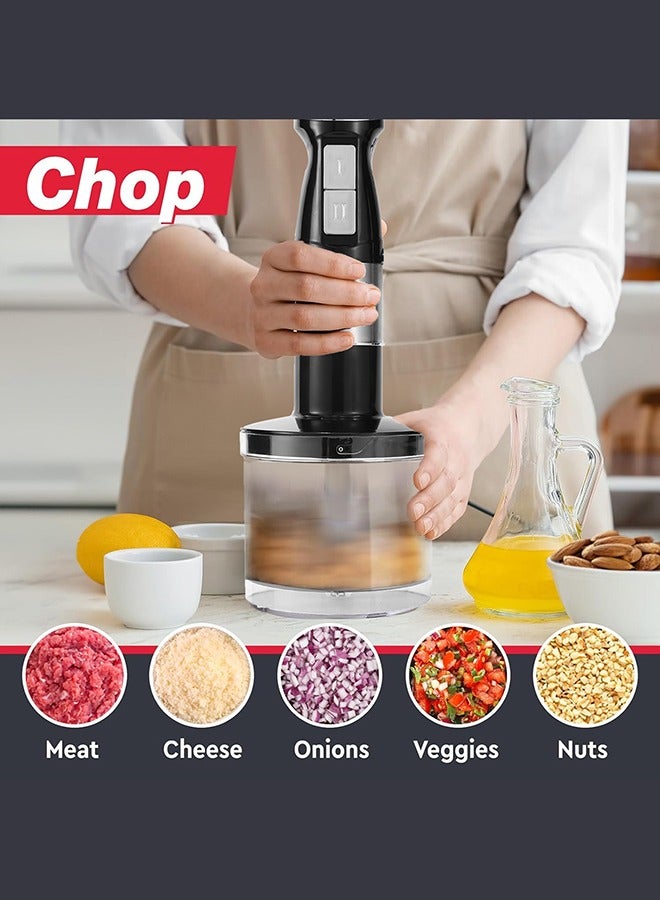 LAC LAICHY 4 In 1 Blender, 340w 2-speed And Turbo Mode,600ml Container,for Smoothie Sauces Food Soups  - Image 2