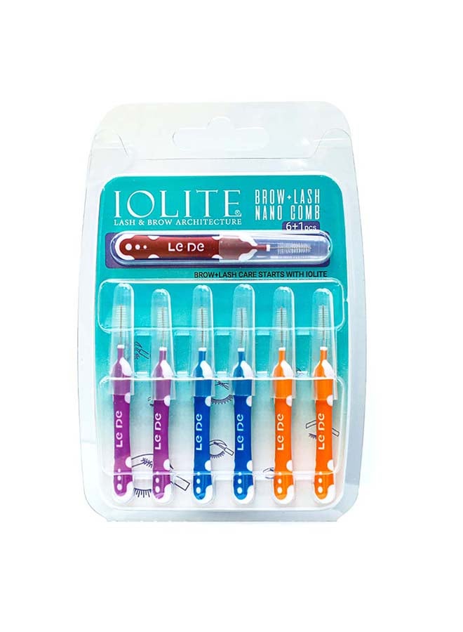 IOLITE 7-Pieces Lash And Brow Nano Comb, Nano Brush - Image 1