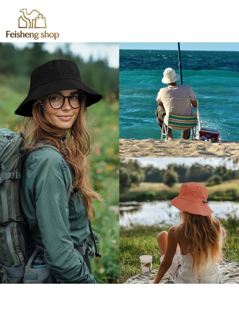 Feisheng shop Unisex Foldable Sun Hat | Bucket Hat | Outdoor UV Protection | Waterproof & Lightweight | Ideal for Fishing and Hiking - Image 4
