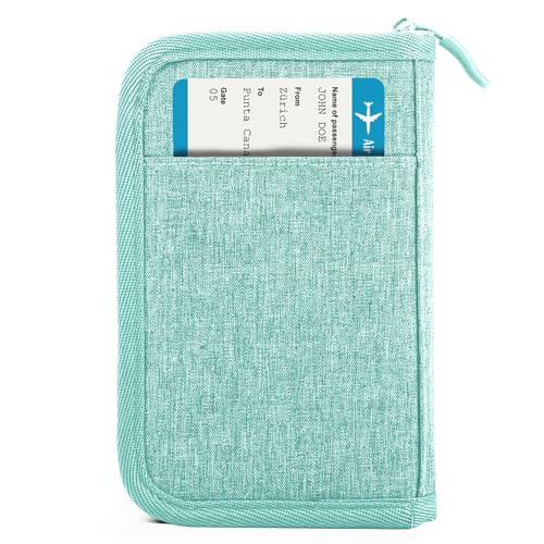 TOPBAG Passport Holder for Travel, Women Rfid Blocking Passport Wallet, Travel Essentials Premium Wallets, Waterproof Passport Holders Bag for Men Traveling, Travel Document Organizer Credit Cards Case - Image 1