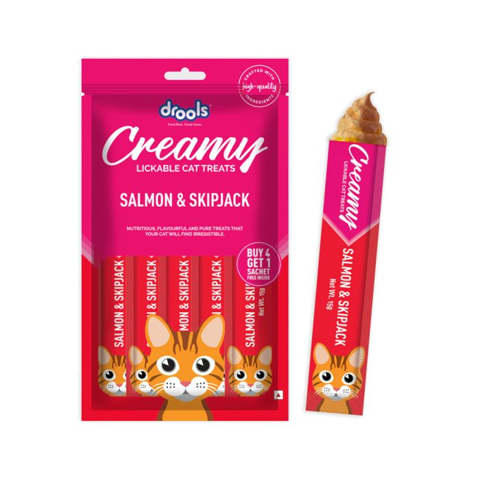 Drools Creamy Salmon & Skipjack Sticks 5x15g