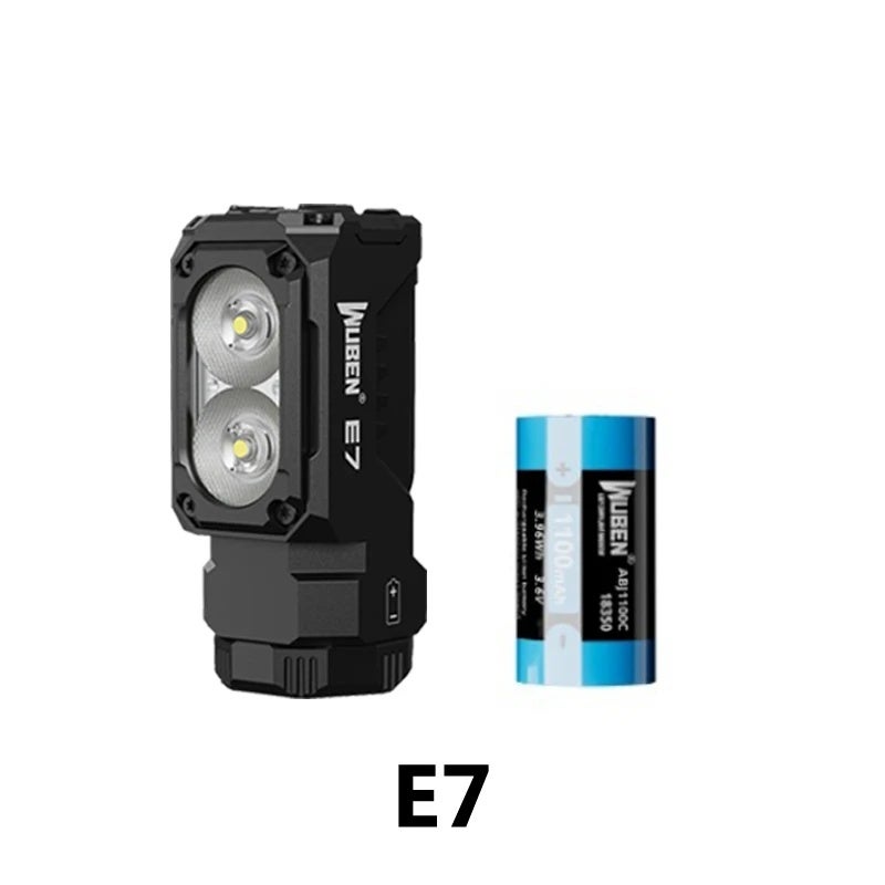 وبين مصباح يدوي Wuben E7 Headlamp 1800Lumens EDC Rechargeable Waterproof Magnetic Flashlight With 26650 Battery Outdoor Camping Running Lighting - Image 1
