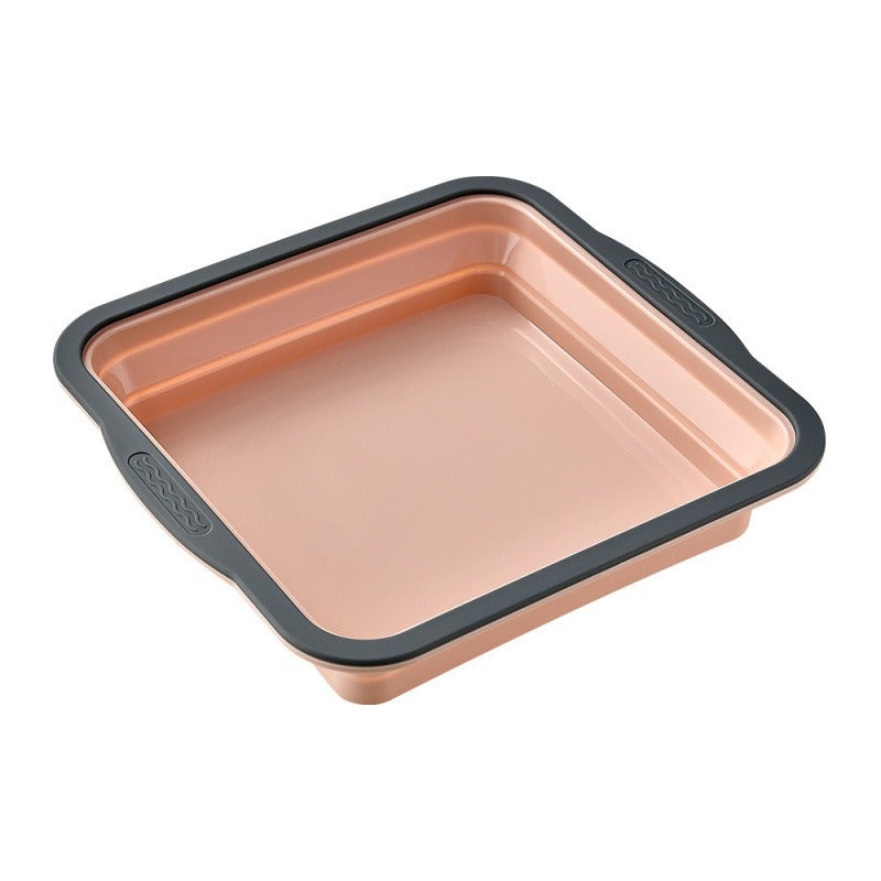 Direct Sale Foldable Silicone Cake Mold, Easy Release, 6-Cavity/12-Cavity Baking Pan, Square & Round Shapes