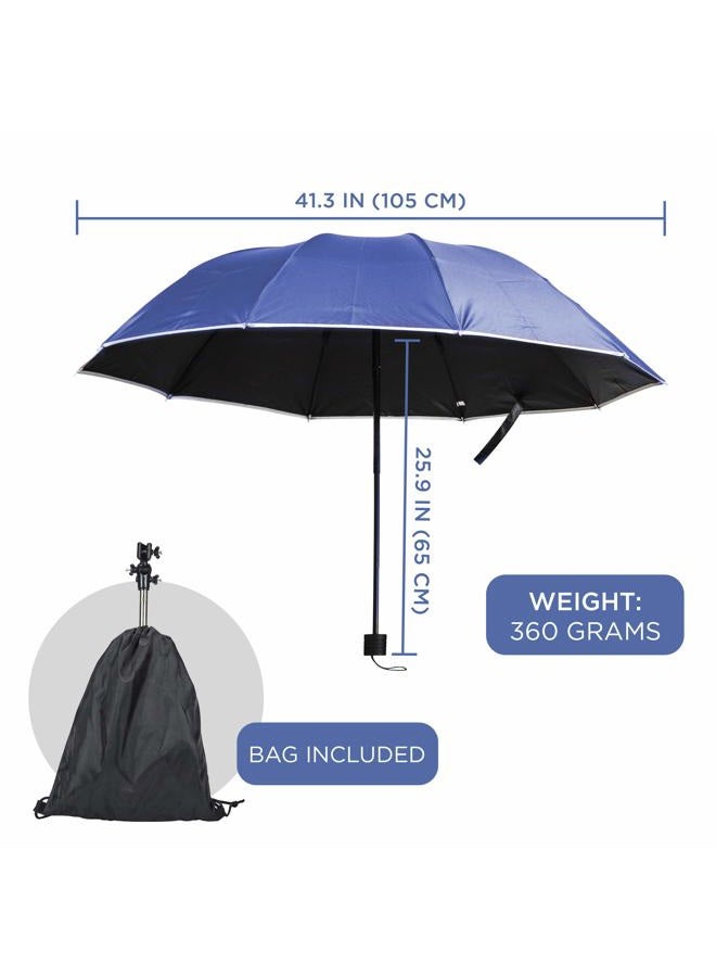 Primo Supply Handles Free Wearable Self Umbrella Sun UV Rain Blocker Fishing Outdoor Camping Use Running Jogging Canoe Kayak Shade Avoid Skin Problems Caused By Sunlight | Blue - Image 3