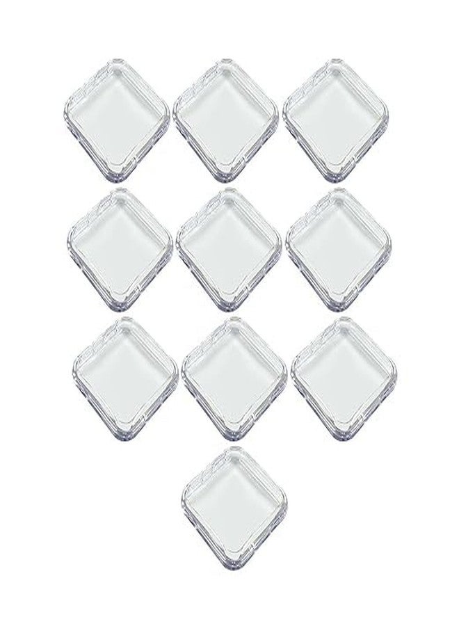 HMAA Nail Storage Box Nails Display Storage Container Transparent Nail Packaging Boxes Organizer Case Press On Nail Packaging Box for Salon Home (10 - PCS, SMALL) (Transparent) - Image 1