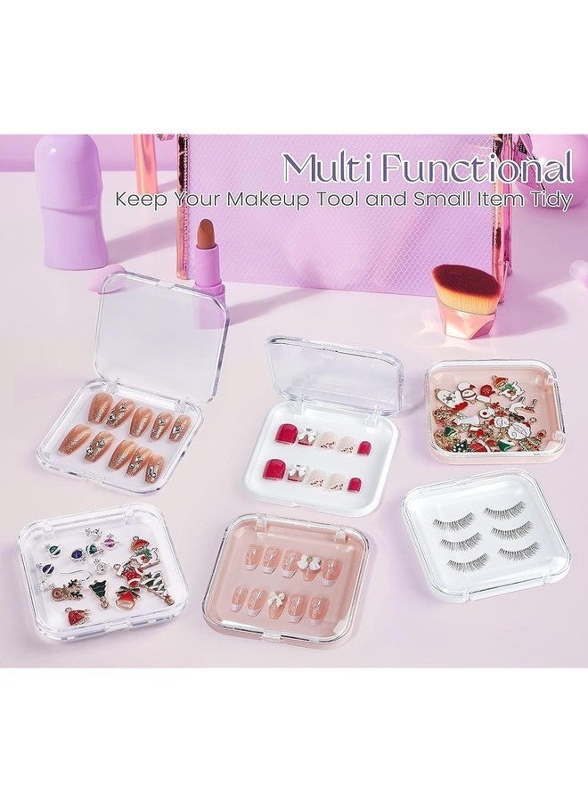 HMAA Nail Storage Box Nails Display Storage Container Transparent Nail Packaging Boxes Organizer Case Press On Nail Packaging Box for Salon Home (10 - PCS, SMALL) (Transparent) - Image 4