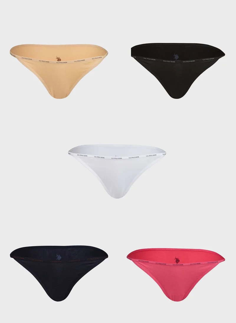 U.S. Polo Assn. String Bikini 5 Pack
