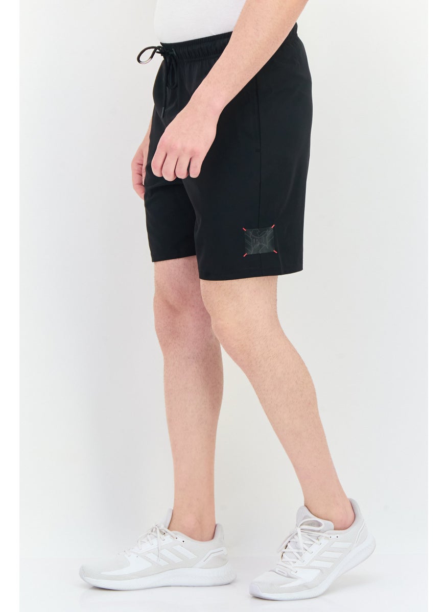 TapouT Men Sportswear Fit Brand Logo Training Shorts, Black  - Image 3