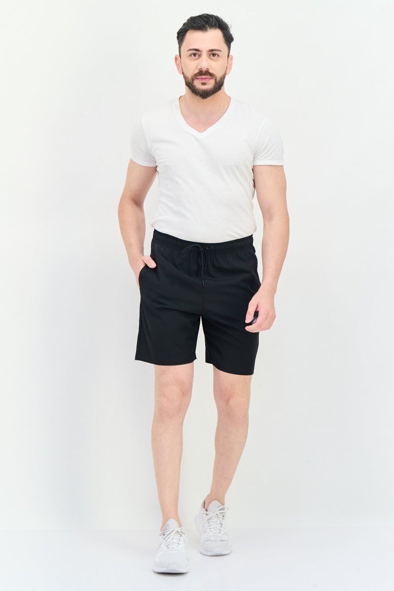 TapouT شورتات تدريب رياضية للرجال بشعار العلامة التجارية، أسود - Image 2