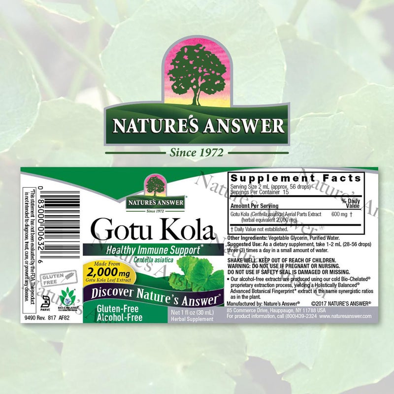 NATURE'S ANSWER Natures Answer Afs Gotu Kola - Image 2