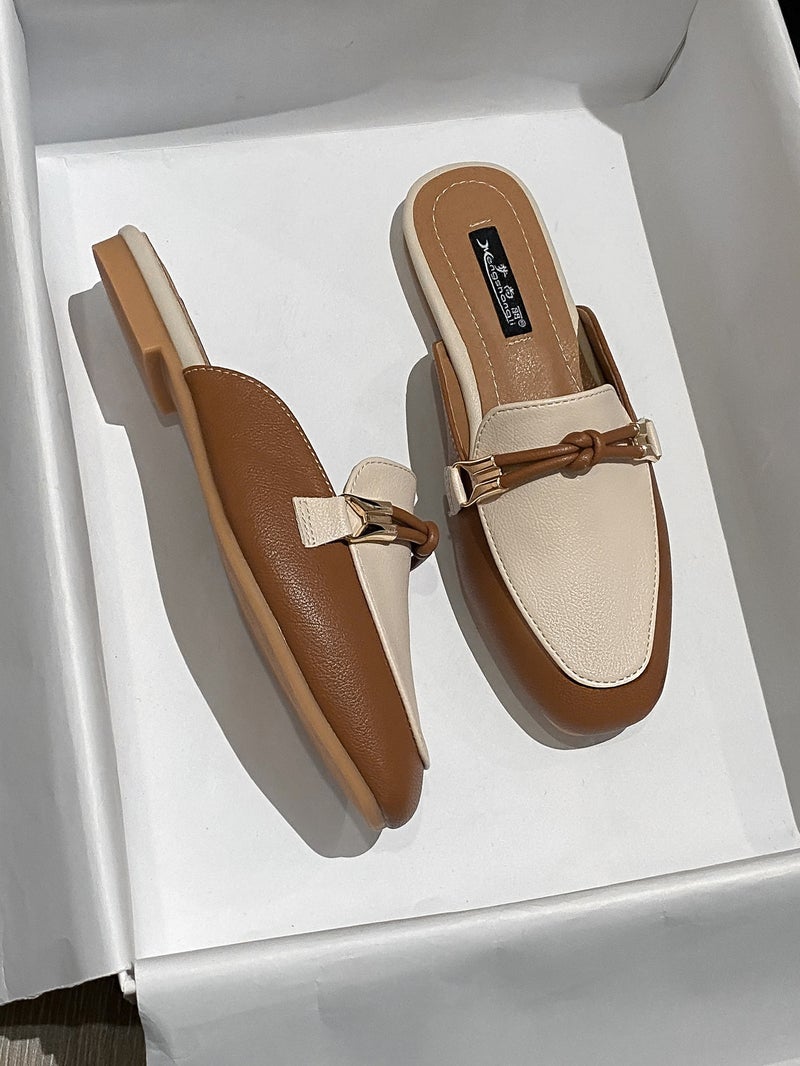 2023 Womens Chic Summer Slipper Mules Fashionable Flat Slides 522 and a half drag rice + zongzi 
