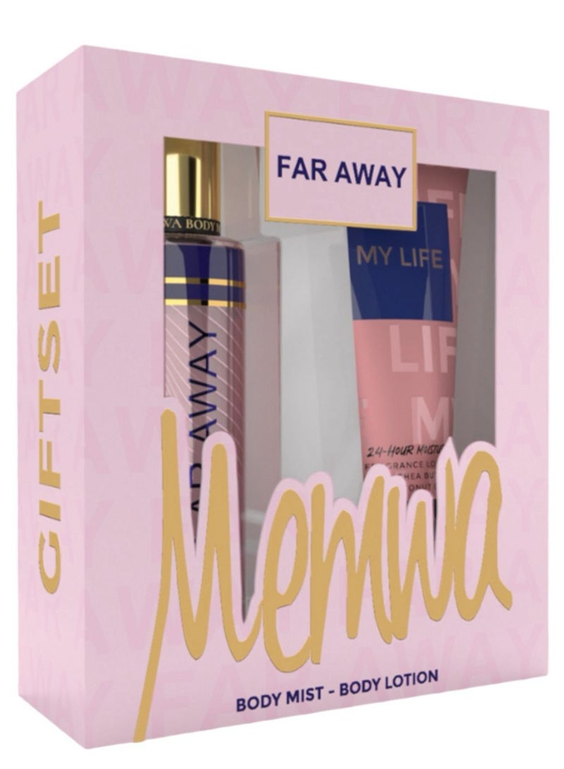 Memwa BODY MIST -BODY LOTION FAR AWAY 