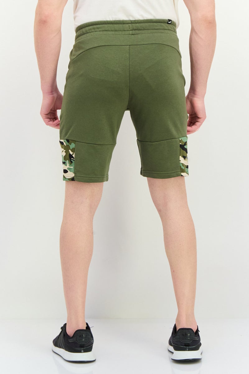 PUMA Men Sportswear Fit Camouflage Outdoor Shorts, Olive - Image 3
