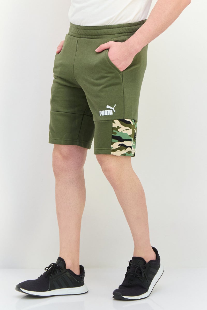 PUMA Men Sportswear Fit Camouflage Outdoor Shorts, Olive - Image 2