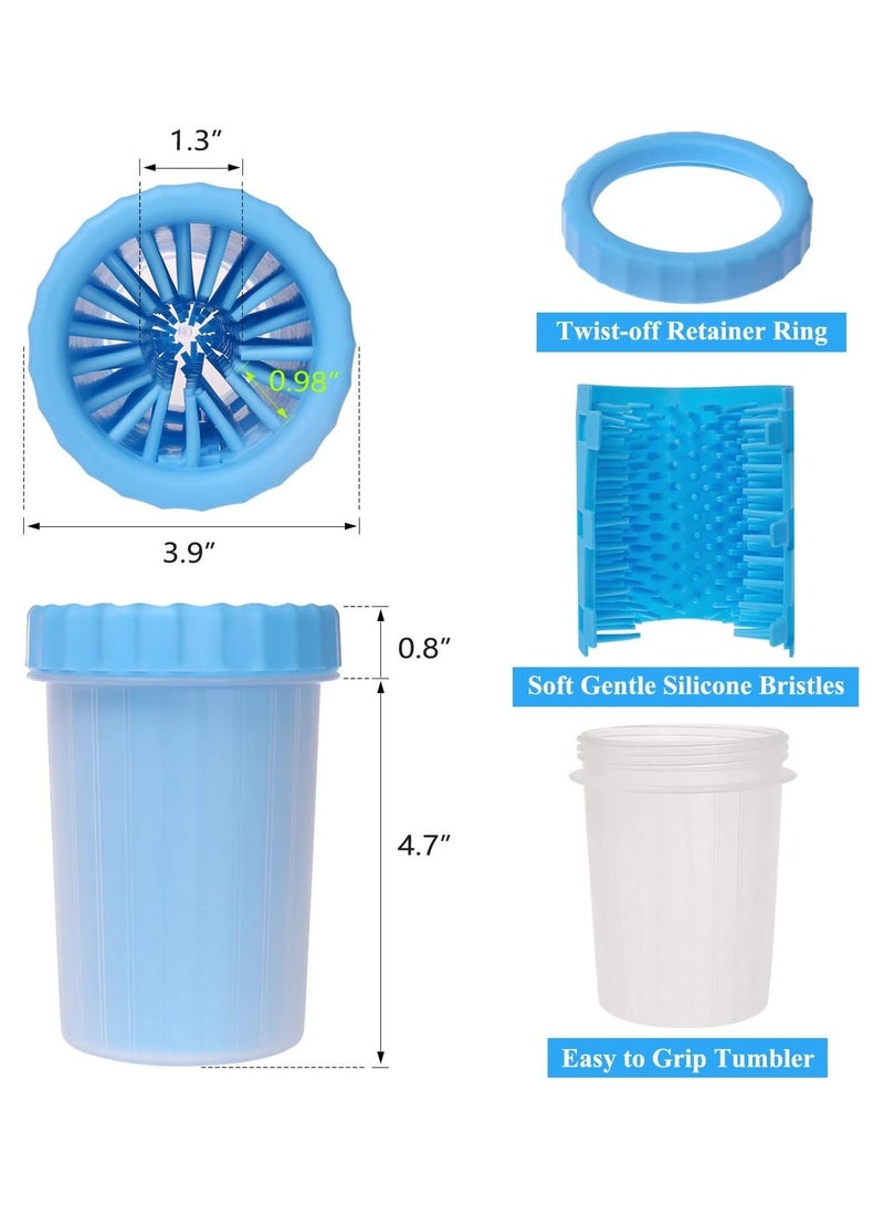 Dog Paw Washing Cup Pet Paw Cleaner Portable Dog Paw Washer with Soft Silicone Bristles for Quickly Cleaning Pets Muddy Feet Color May Vary Paw Cleaner - Image 2