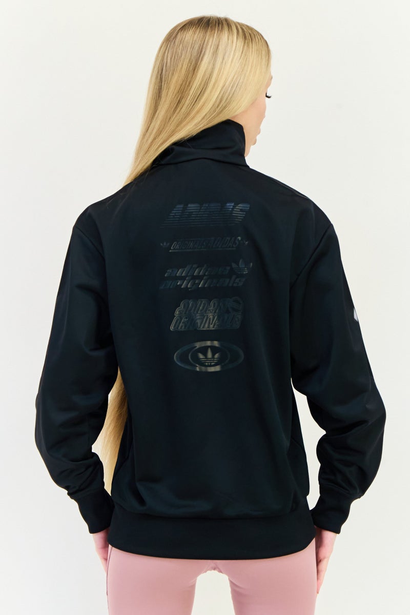 adidas Originals Women Sportswear Fit Long Sleeves Training Jacket, Black  - Image 3
