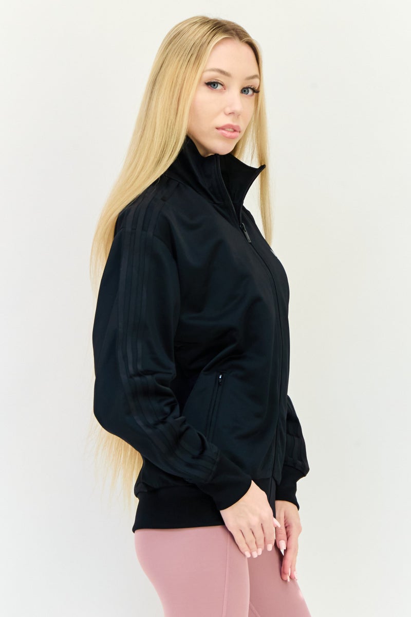 adidas Originals Women Sportswear Fit Long Sleeves Training Jacket, Black  - Image 2