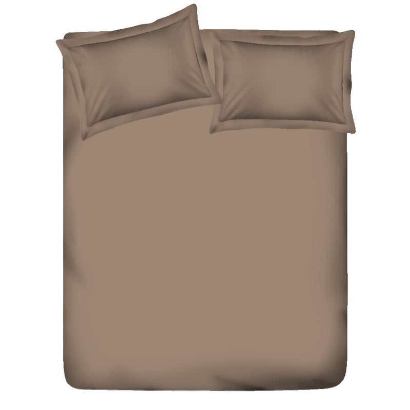 Layers Be Bold 100 Cotton Elastic Fitted Double Size Bedsheet for Double Size Bed All Season Moisture Absorbent Machine Washable Comfortable Bedsheets for Home Hotel More 140 TC Light Brown - Image 3