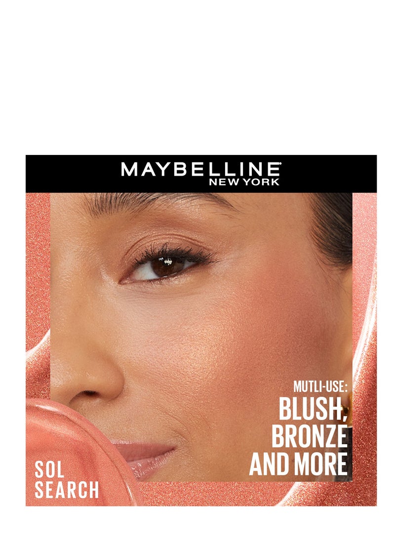 MAYBELLINE NEW YORK - Sunkisser Liquid Glow Blush With Vitamin E, 03 Sol Search - Image 1