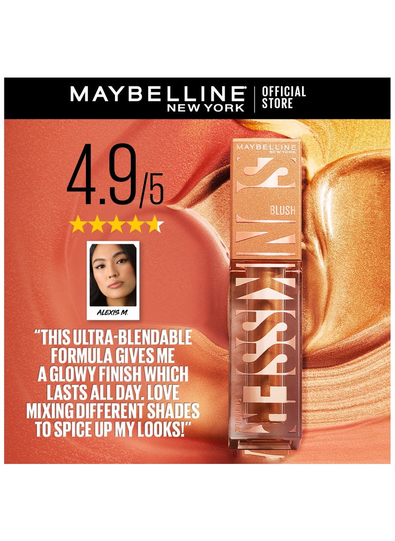 MAYBELLINE NEW YORK - Sunkisser Liquid Glow Blush With Vitamin E, 03 Sol Search - Image 1