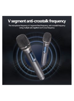 DMG TECH Wireless Microphone, DMG UHF Handheld Dynamic Mic Karaoke System with Rechargeable Receiver, 164 ft Range, for Karaoke Nights and House Parties, DJ, Meeting  - Image 4