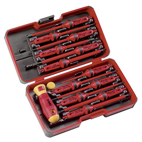 Felo 14 pc Set-SL, PH, PZ, TX Tip Insulated Blades w/ 2 HNDLs - Image 3