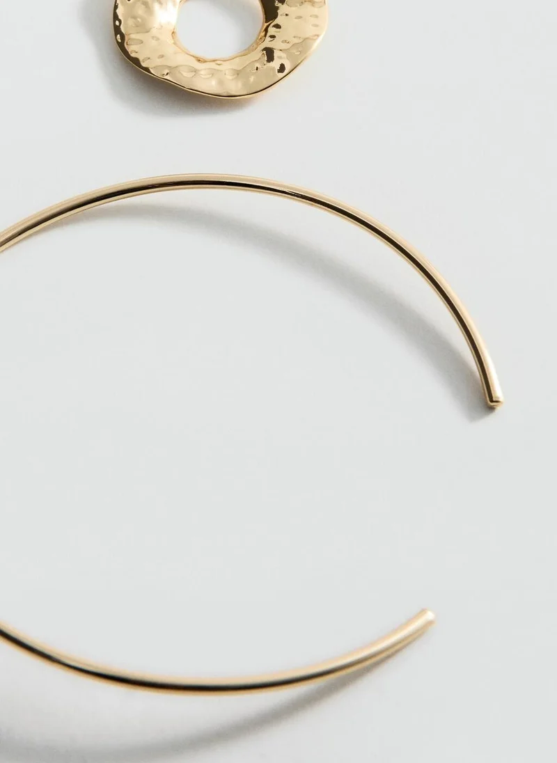 MANGO  Rigid circular-design necklace for Women | Best Price UAE