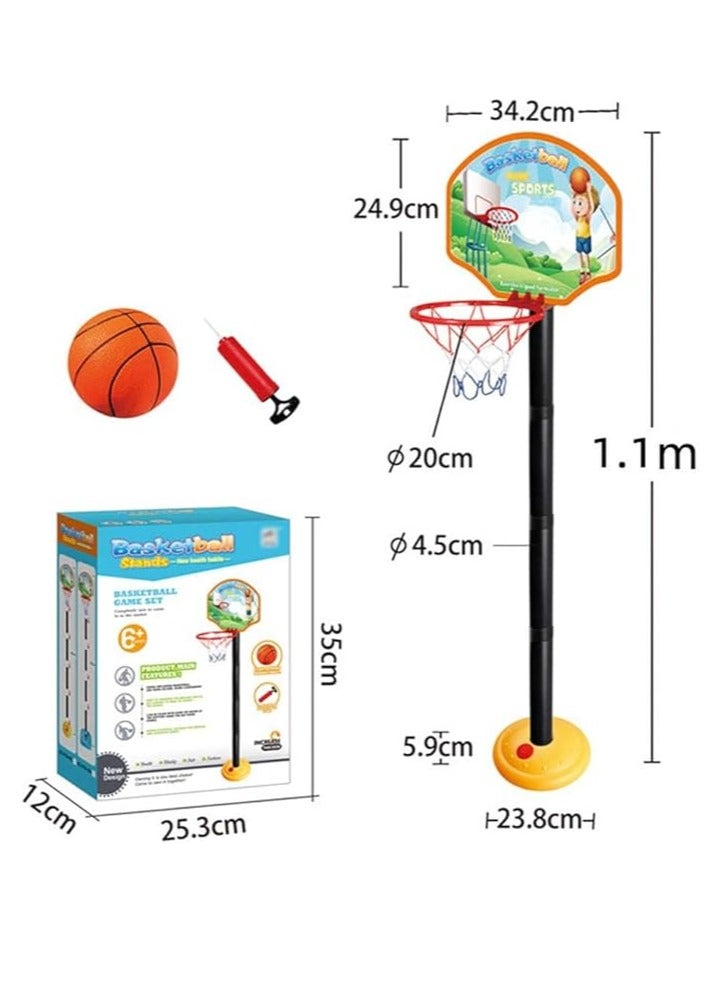 ALCOACH Basketball Hoop Portable & Adjustable Height Kids Playing Indoor Outdoor Games for Kids Fun Activities Educational Toys Sports Toys Gifs for Boys and Girls 5 to 10+ Years Old baby - 1 - Image 1