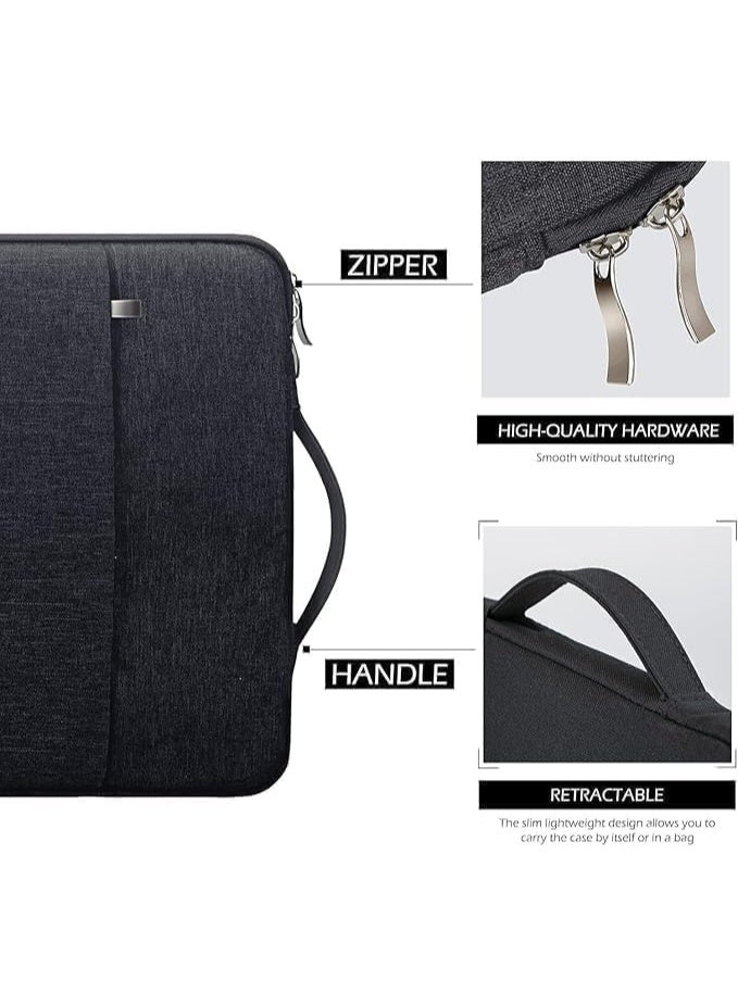 12.5-Inch Laptop Sleeve, Soft Protective Zipper Pouch for Notebooks and Tablets, Dark Grey - Image 3