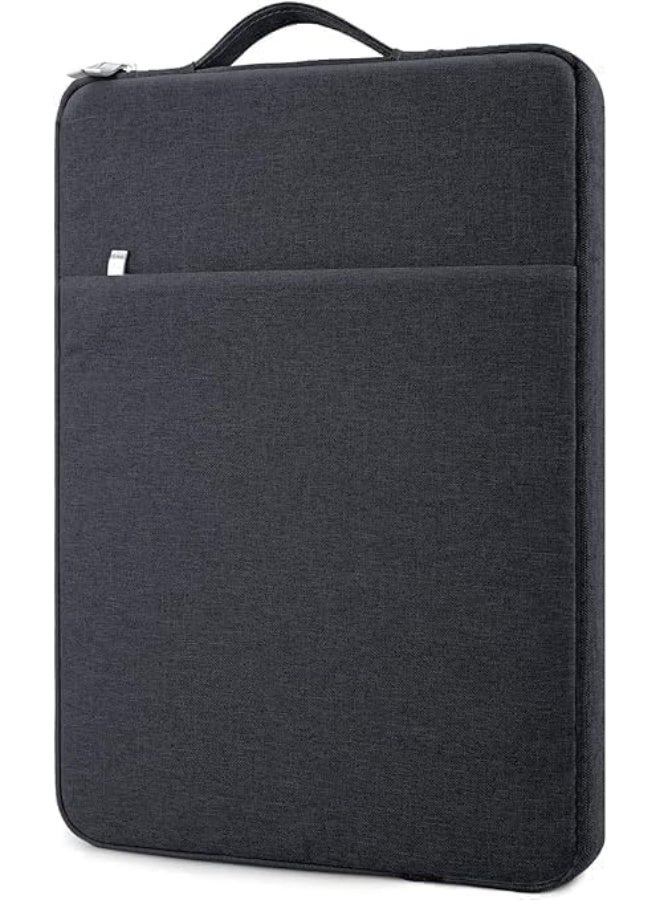 12.5-Inch Laptop Sleeve, Soft Protective Zipper Pouch for Notebooks and Tablets, Dark Grey - Image 2