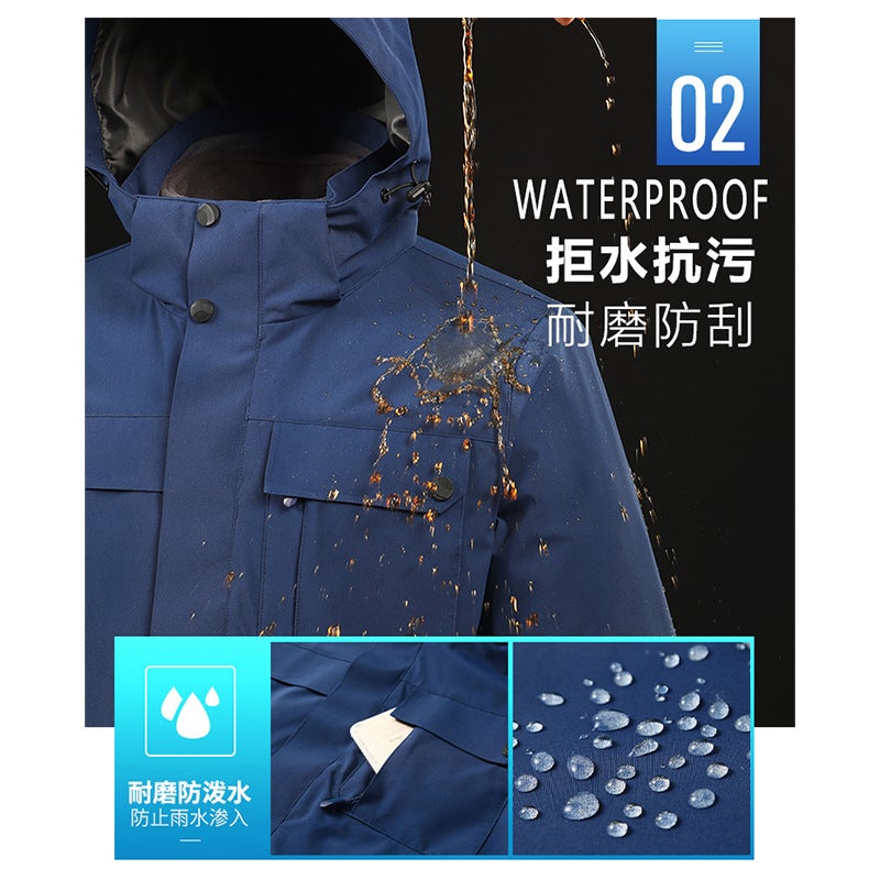 Mountain Couple Jacket For Men And Women Three-In-One Detachable Two-Piece Set New Windproof And Waterproof Outdoor Trendy Brand Jacket - Image 5