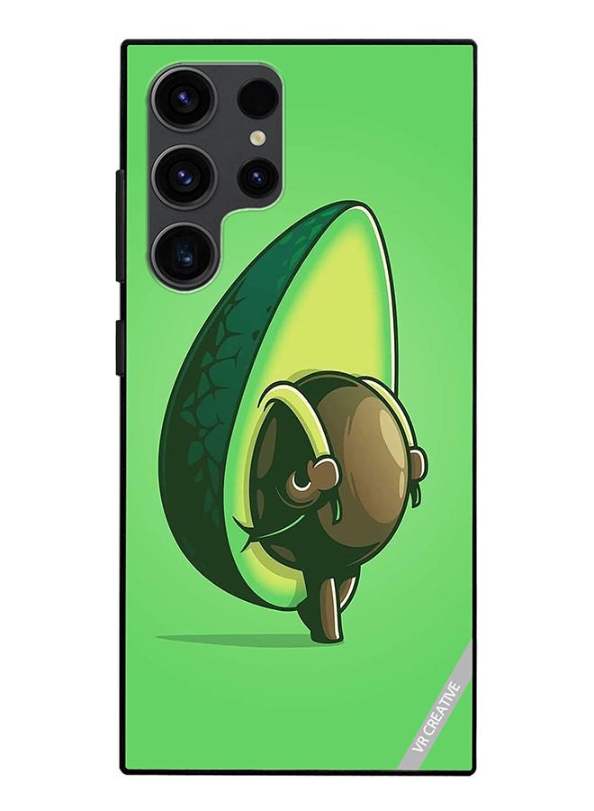 VR CREATIVE Protective Case Cover For Samsung Galaxy S23 Ultra 5G Avacado Design Multicolour - Image 1