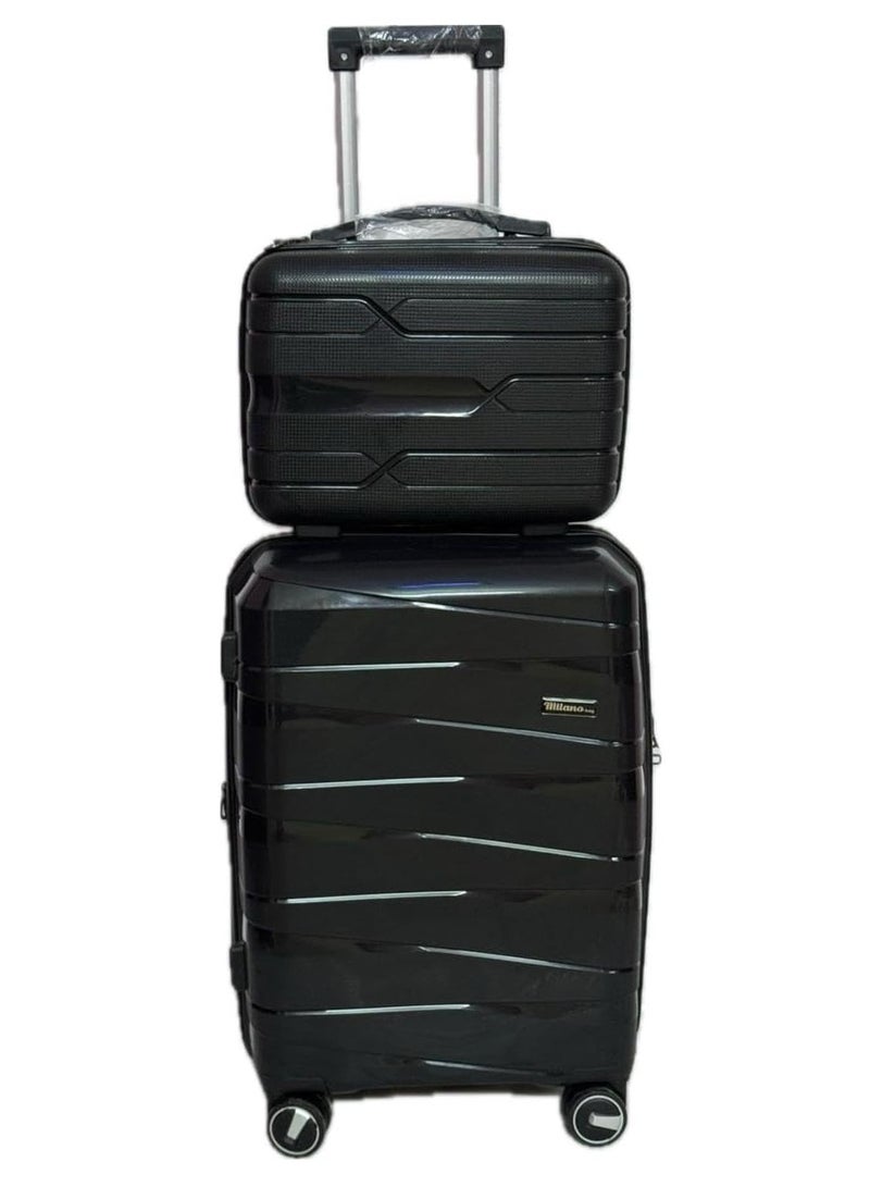 Anbrikable Luggage Trilli Bags Set and If You Want It, Double Expandable Zipper, 4 Selene Spinner and Hilts, K Reverse, Blueberry (B), Black  - Image 4