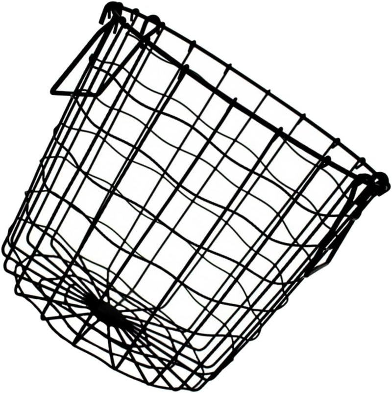 PRETYZOOM Iron Art Handheld Storage Basket Simple Hollow Organizer for Clothes Toys Sundries Capacity Design for Home Use - Image 1