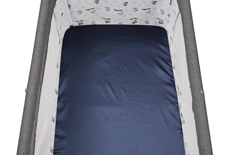 Tontukatu Satin Bassinet Sheet 3 Pack Great for Baby Hair Soft Silk Feeling Snug Fitted Cradle Sheets for Oval Rectangle Hourglass Bassinet Mattress Unisex Boy Girl GreenNavyGrey - Image 5