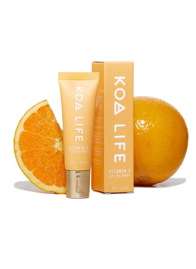 KOA LIFE Vitamin C Lip Treatment Nourishing Lip Balm Antiaging Repairs & Protects From Sun Damage Glossy All Natural Ingredients Citrus 10 G  - Image 1