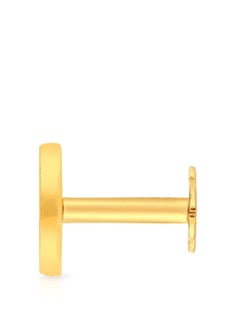 Malabar Gold and Diamonds دبوس أنف من الألماس الأصفر النقي 18 قيراطًا 750 درجة نقاء MNGNNP0280YVVSVS-GH للنساء  - Image 3