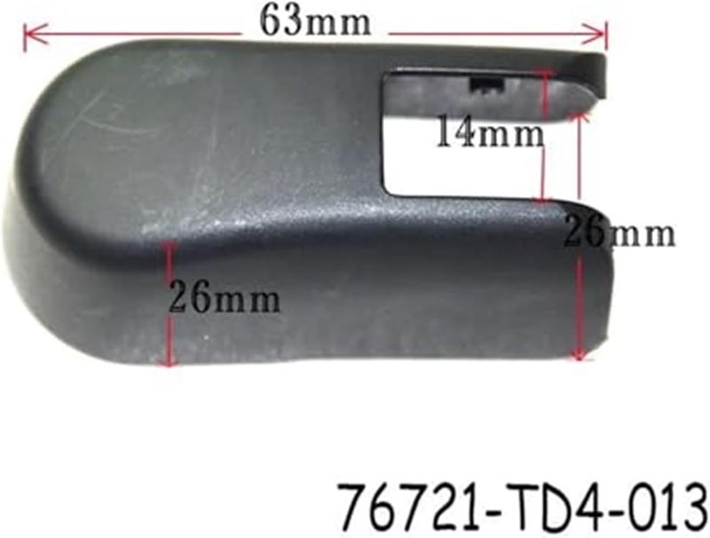 Wivplex Rear Windshield Wiper Arm Nut Cover Cap - Image 2