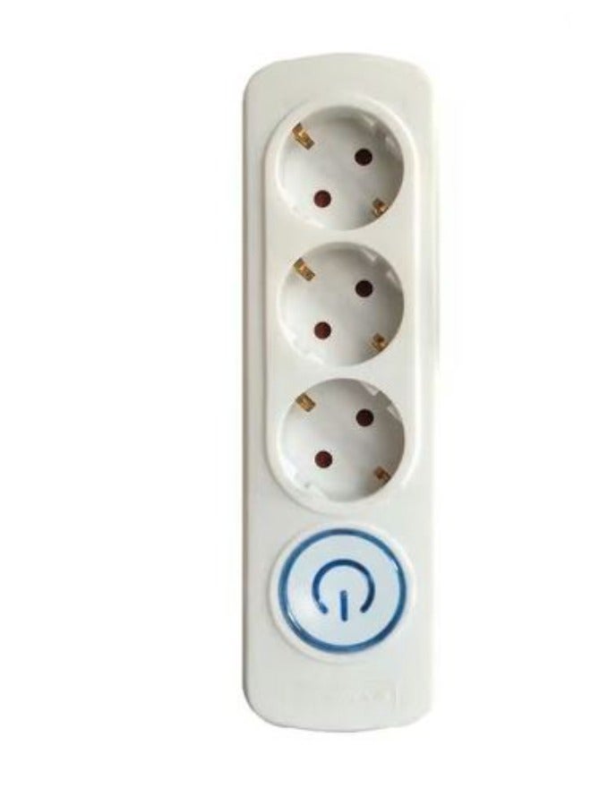 إليوس Elios مشترك كهرباء Electric Power Outlets Premio مع 5 منافذ - أبيض - موديل 6223004126253 - Image 1