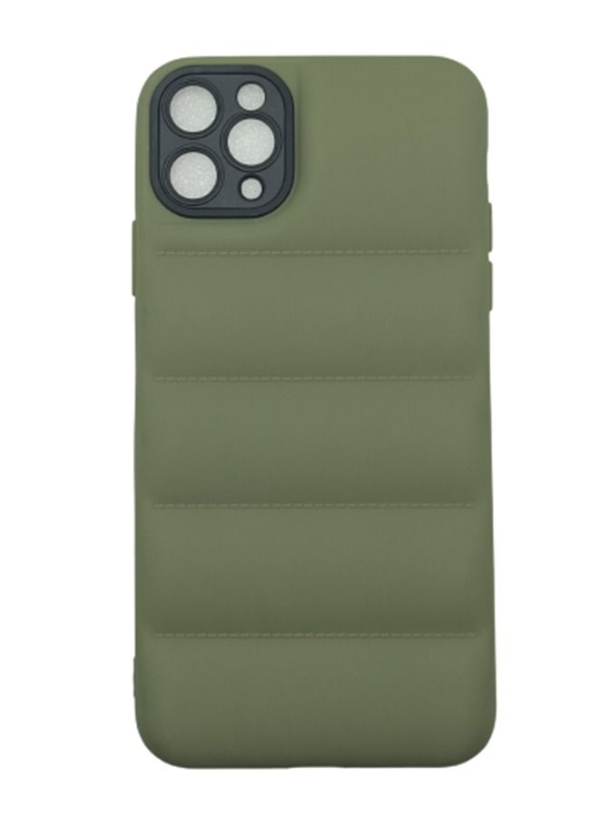VR CREATIVE Green Puffer Jacket Case (Matte) for Apple iPhone 11 Pro Max - Image 1
