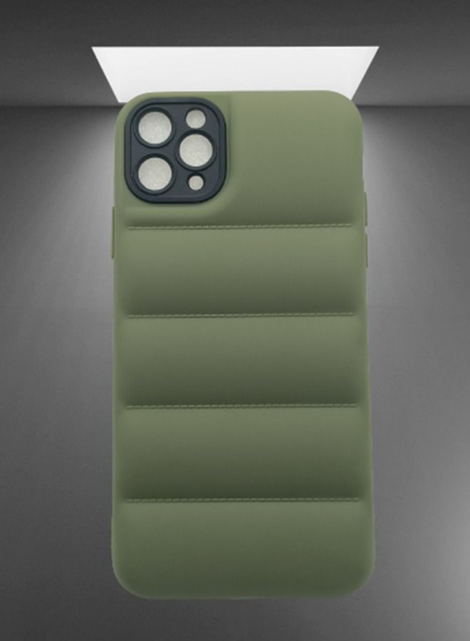 VR CREATIVE Green Puffer Jacket Case (Matte) for Apple iPhone 11 Pro Max - Image 2