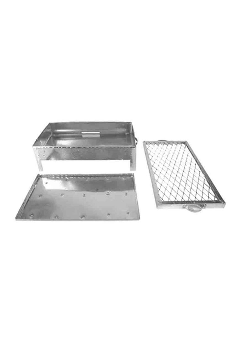 سي او أرماء طقم عدة شواء متكاملة مكونة من شواية حديد واسياخ شواء ومهف هواء وملقاط فحم - Image 3