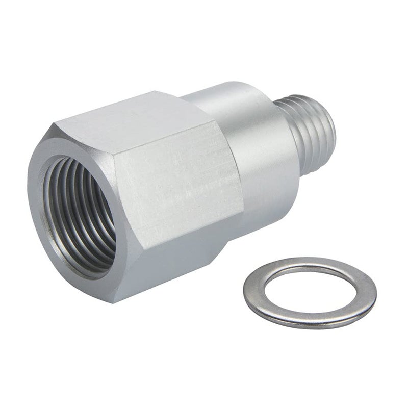 Joywayus Aluminum Oil Pressure Sensor Adapter Swap Male M12x1.5 to Female 1/4" NPT Thread Pipe Fittings