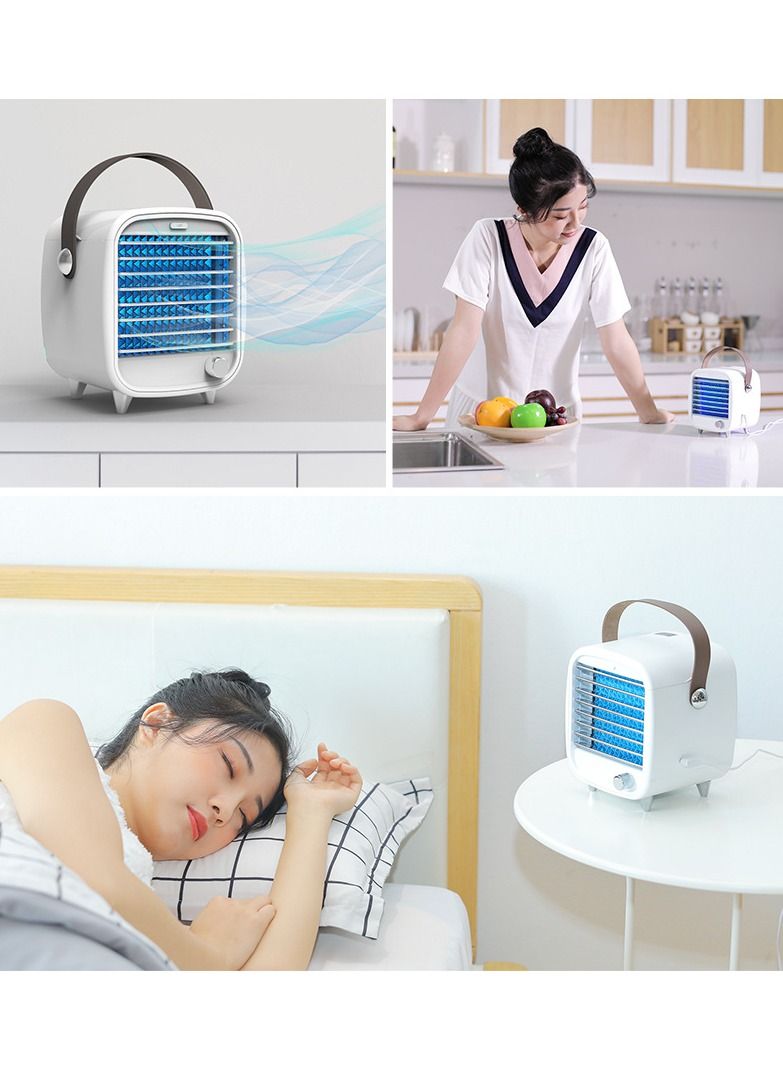 Small usb mini portable air conditioner cooler fan handheld mini fan usb portable fan  - Image 2