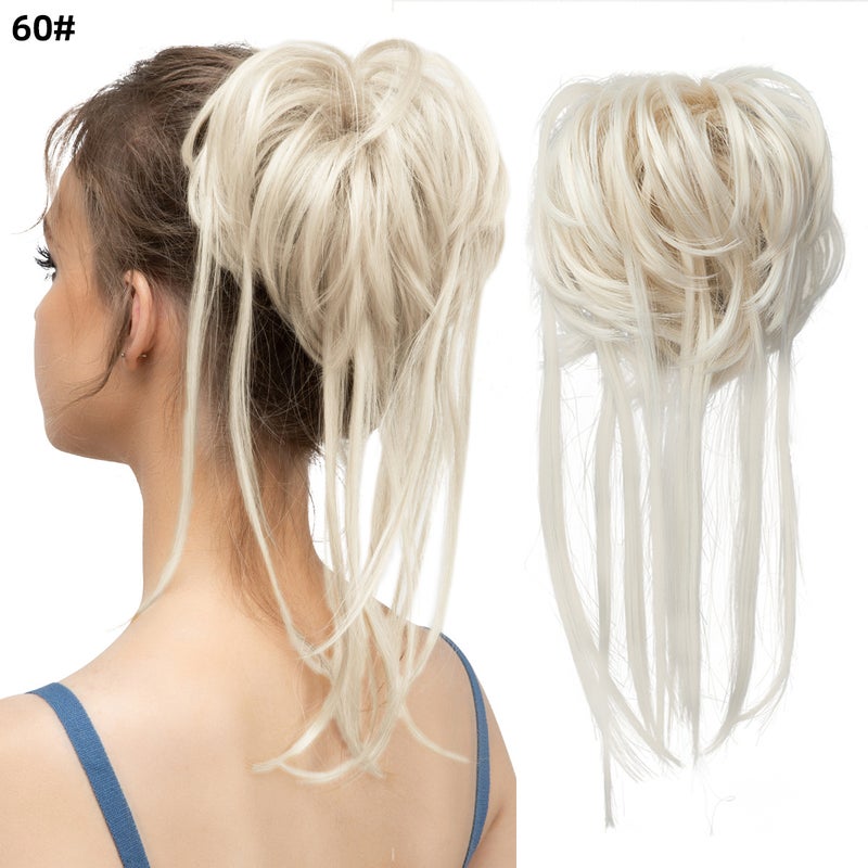 Generic Foreign trade Europe and the United States  wig hair ring long beard fluffy natural female headdress dish hair ball hair bag hair bun60 60