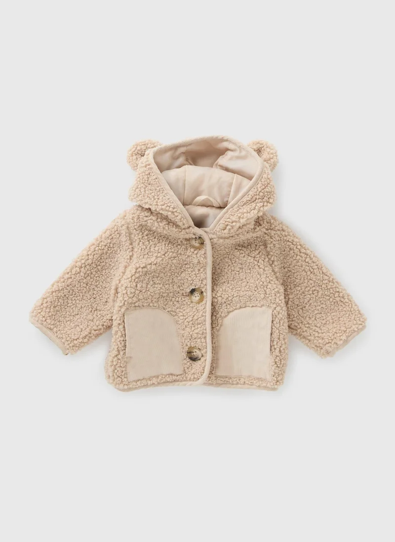 Matalan Baby Beige Borg Jacket