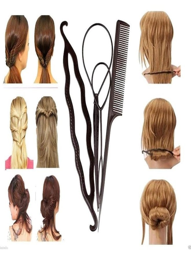PALMATE Easy Puff Hairstyle Kit - Combo of 3 Banana Puff Maker & 5 Hair Accessories for Quick Styling and Salon-Style Volume at Home - Image 5