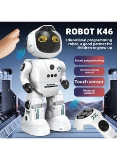 Generic Le Neng Programming Robot Dog Children's Toy Stunt Programming Simulation Will Go Will Call Electric Intelligent Remote Control Technology Dog-Color:K30 Programming Robot  - Image 3