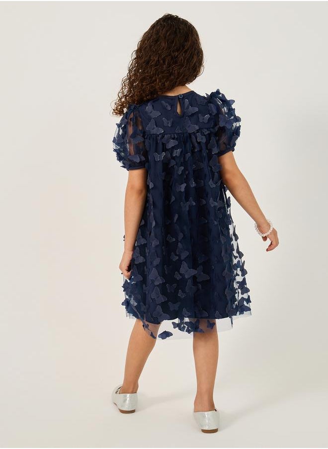 Styli Butterfly Overlay Dress  - Image 4