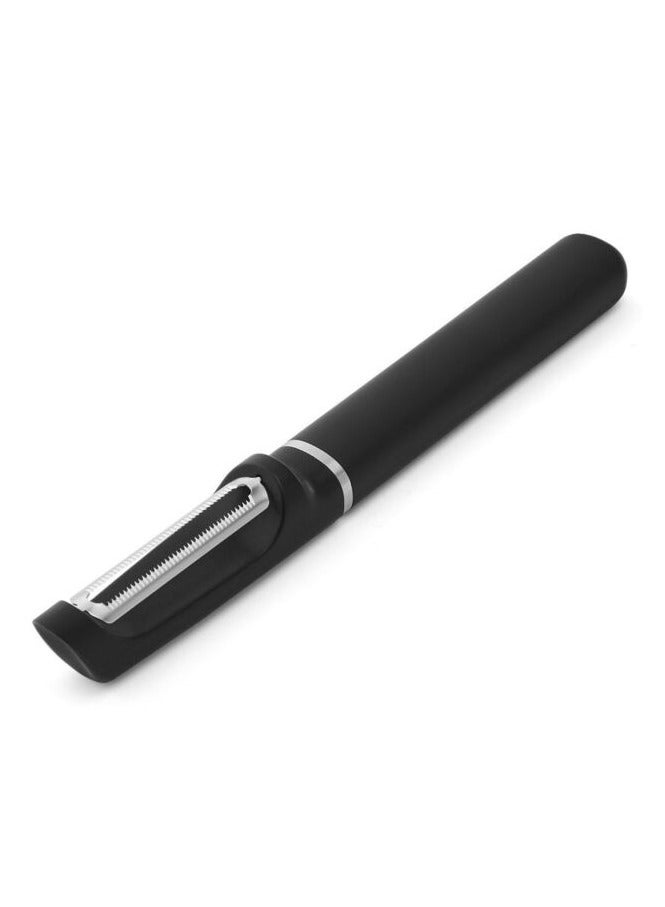 KitchenAid Premium Euro Peeler Onyx Black – Stainless Steel Serrated Blade Peeler with Protective Cover for Vegetable & Fruits - Image 2